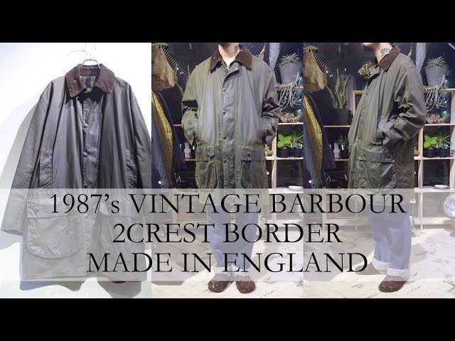 1987年製 ヴィンテージ バブアー ボーダー ジャケット Vintage Barbour