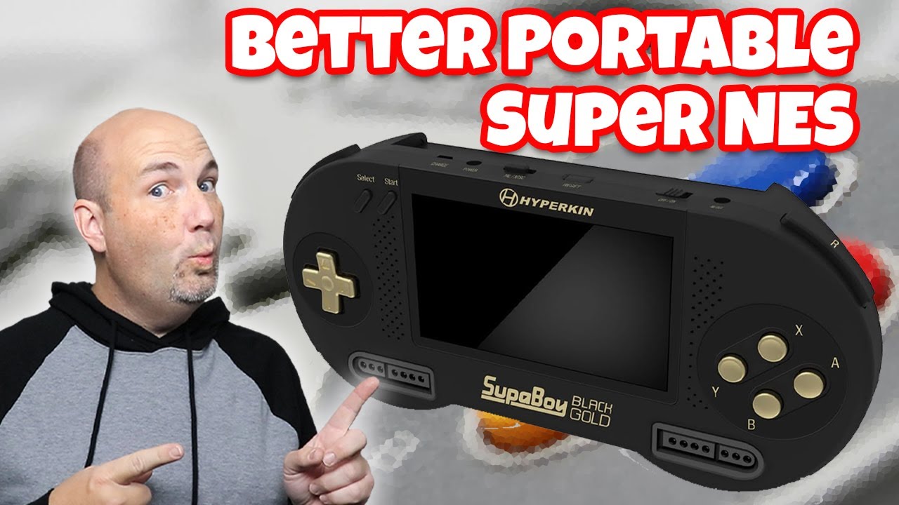 A Better Handheld SNES?! Hyperkin Supa Boy Black/Gold USB-C - YouTube