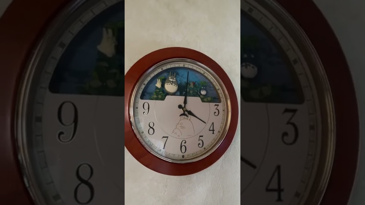 My Neighbor Totoro M769 Karakuri Clock by RHYTHM - 4MH769-M06