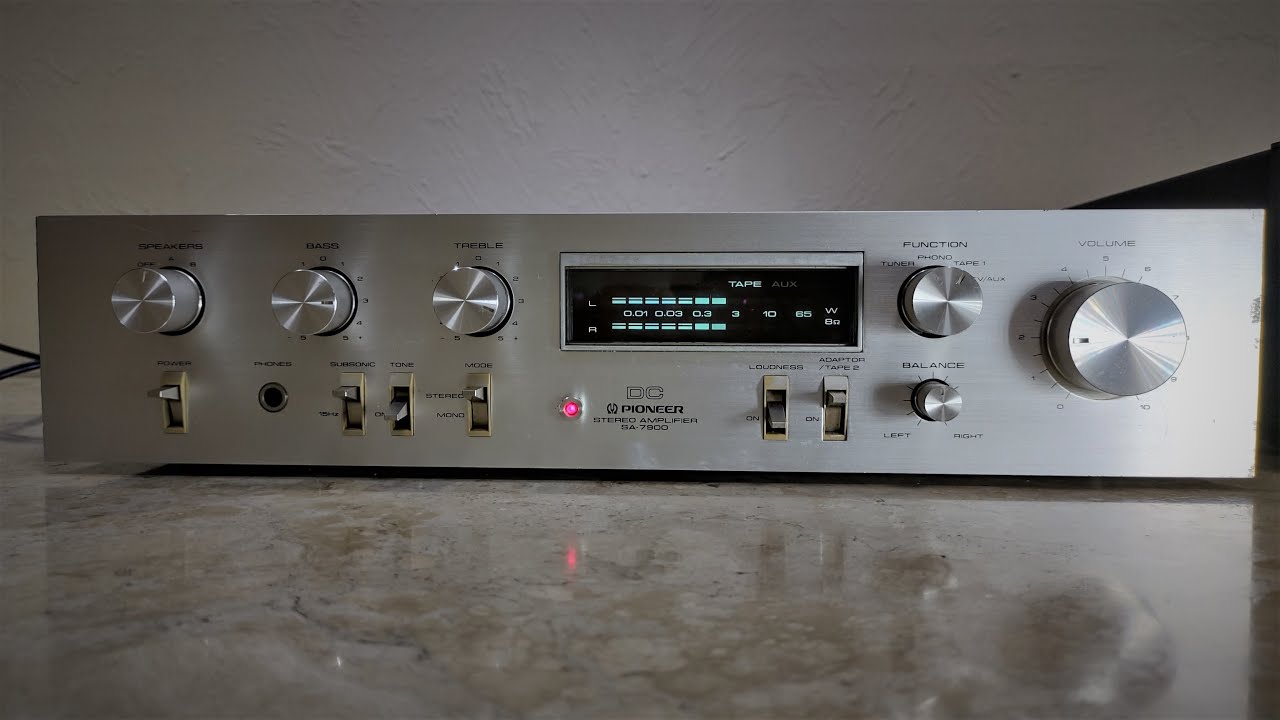 Pioneer SA-7900 integrated amplifier, a quick test of its