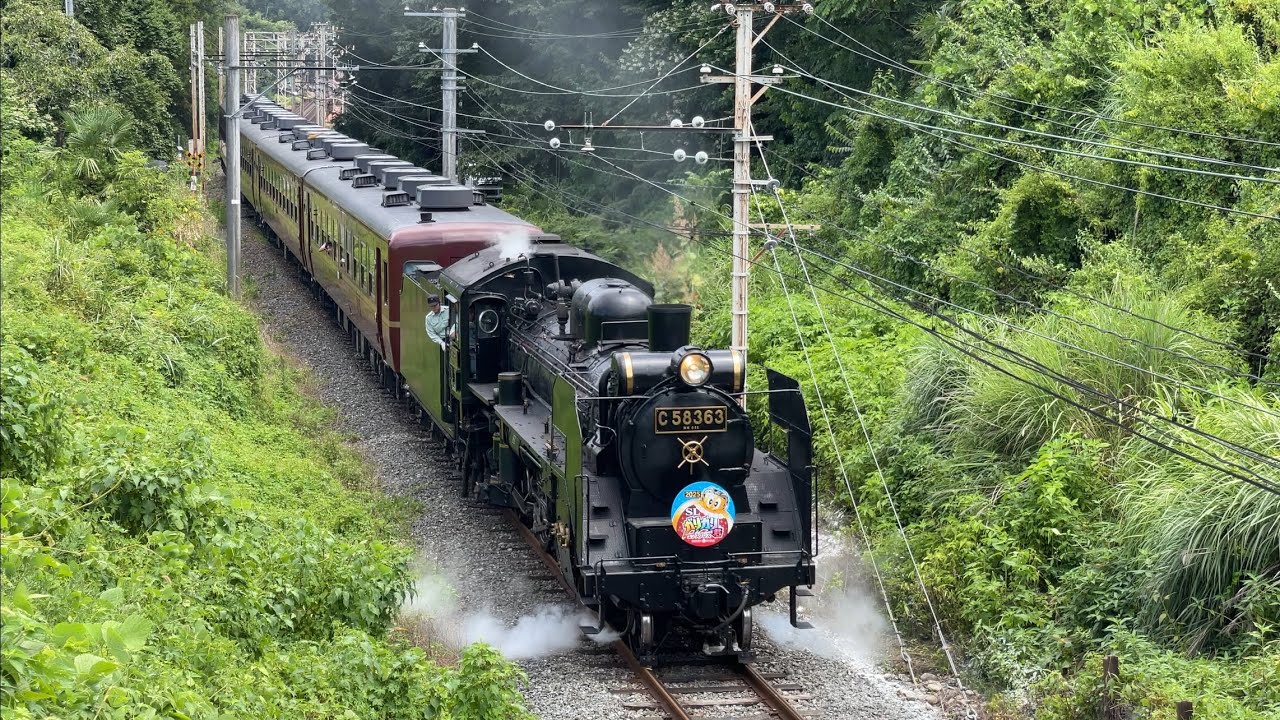 2025.8.1 ドレン解放『SLガリガリ君エクスプレス』 『C58 363+12系4B