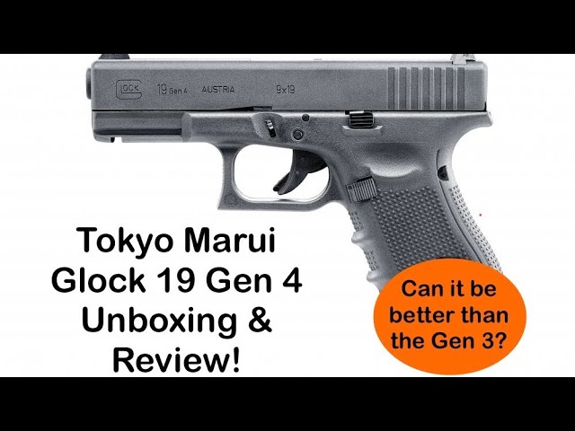Tokyo Marui Glock 19 Gen4 unboxing and review! #airsoft