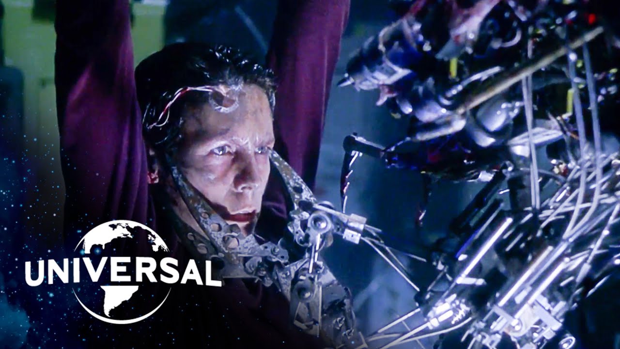 Virus | Jamie Lee Curtis Confronts An Alien Robot - YouTube