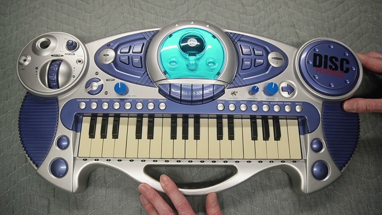 Circuit bent toy keyboard + cassette recorder - YouTube