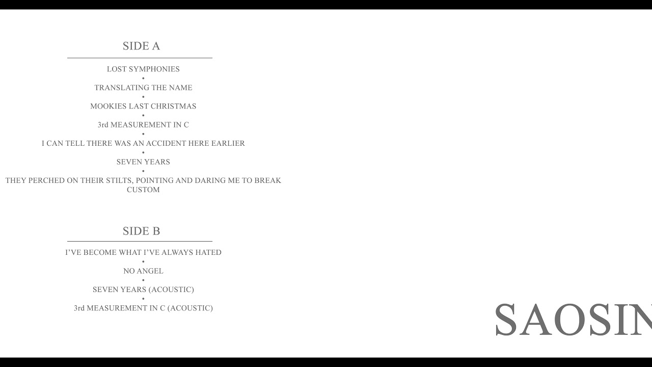 Saosin - Translating the Name (Full LP - Unofficial) - YouTube