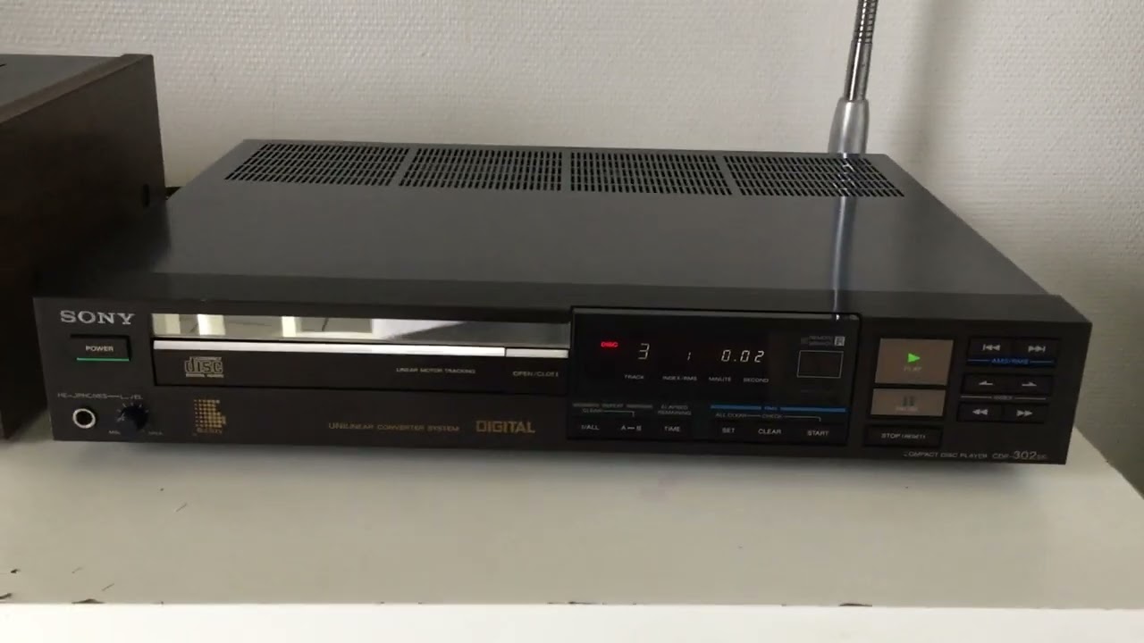 SONY CDP 302 ES Compact Disc Player - YouTube