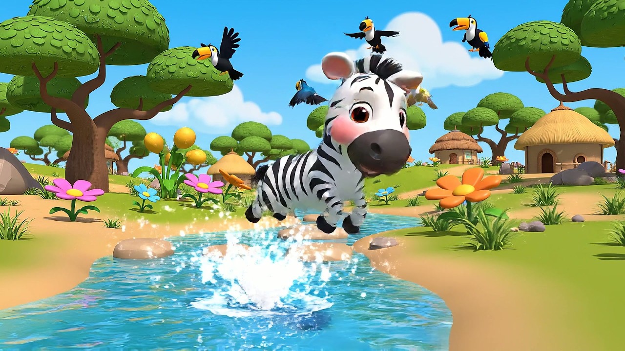 Baby Zebra Says Zip Zip Zaa | Fun Phonics & Safari Animal Songs