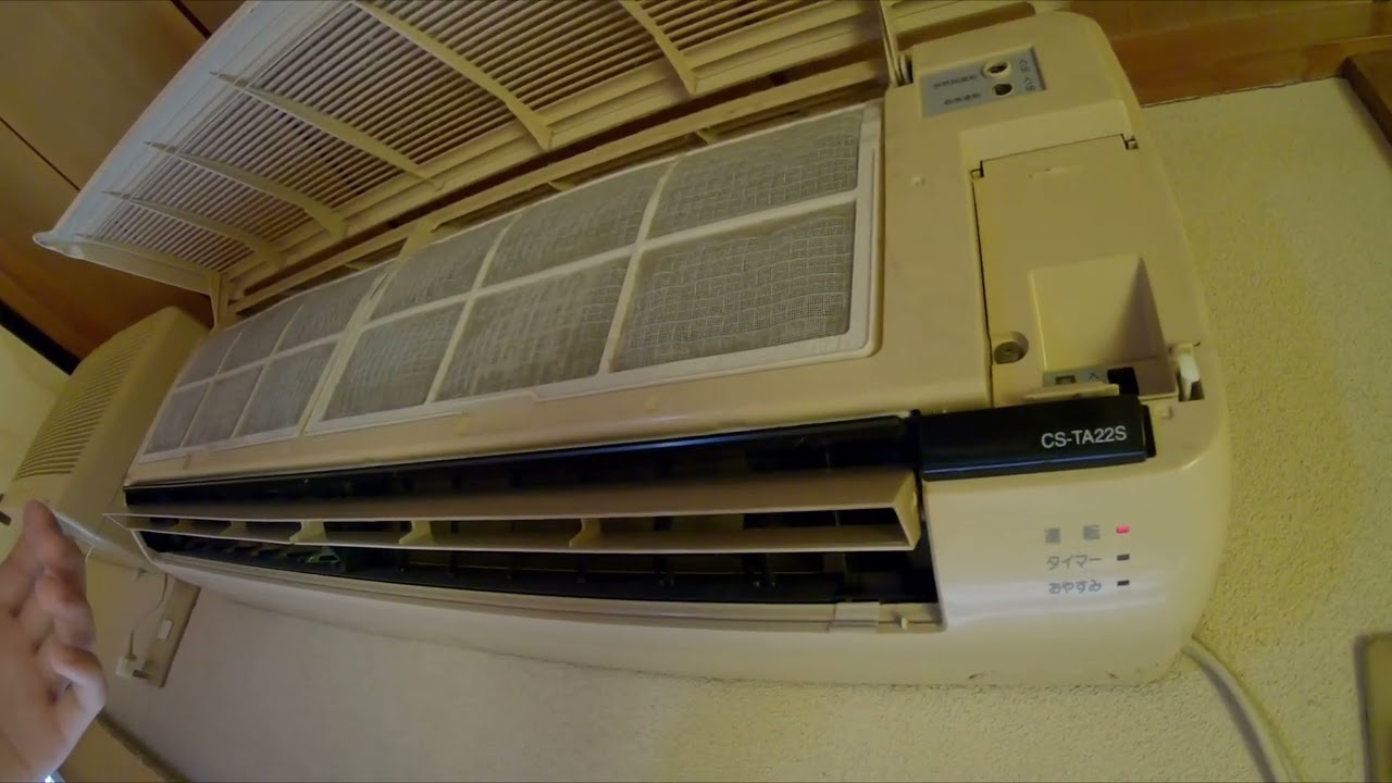 27年前のエアコン復活！】松下電器 ナショナル CS-TA22S 1995年製