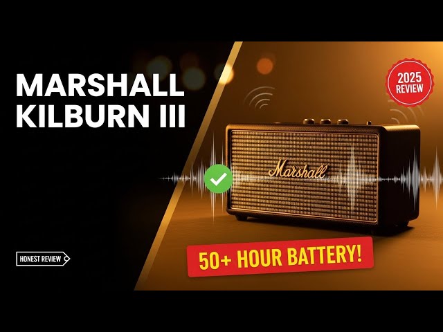 Marshall Kilburn III Review: 50+ Hour Battery & Big Sound! - YouTube