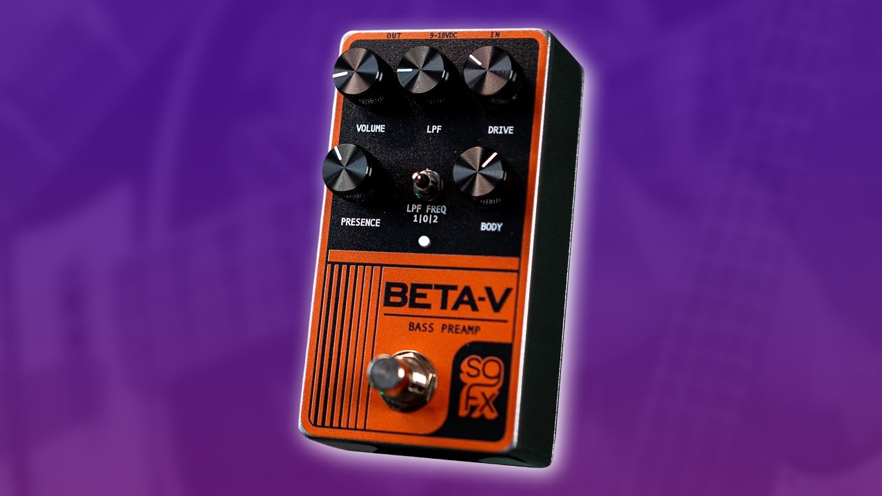 SUPER LOUD & CRISP BASS PREAMP PEDAL! - SolidGoldFX Beta V - YouTube