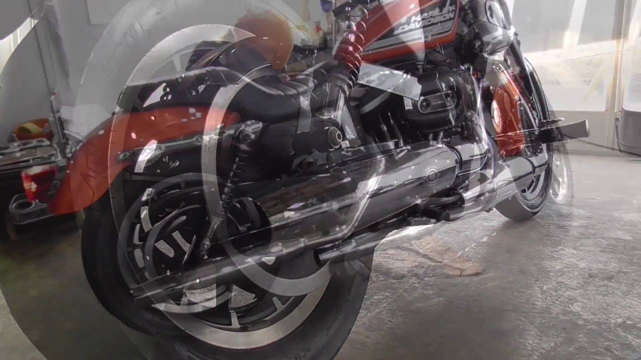 ハーレーXL883Rを整備（マフラー交換） ～直管の音を聞いてみる？北米