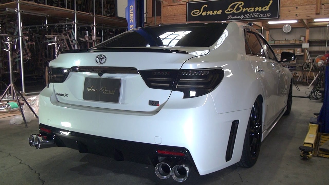 センスブランド 130マークX G's ワンオフ フルストレート マフラー