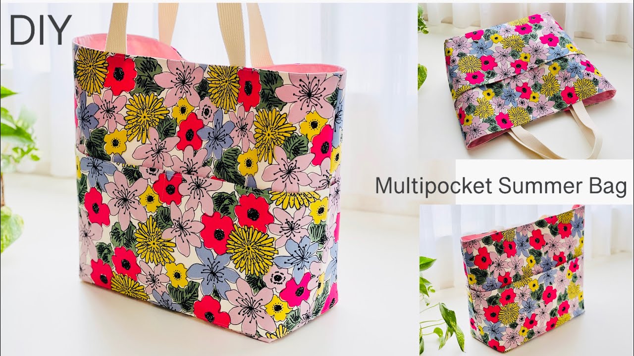 ポケットいっぱいサマーバッグMultipocket,Summer Bag,Picnic Bag,Easy