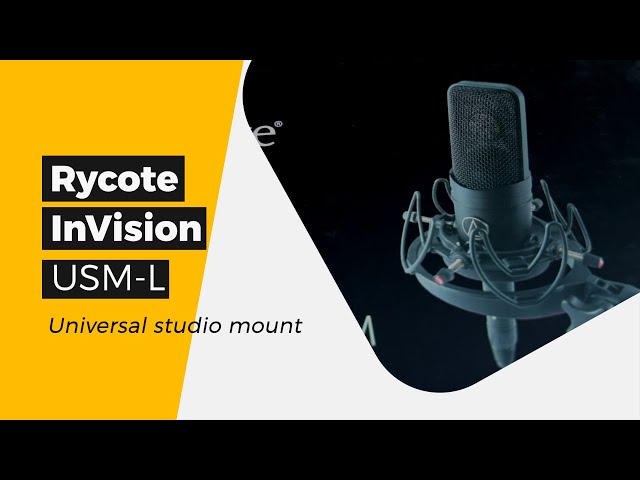 Shock Mount - Rycote InVision USM-L - Universal Studio Mount - YouTube