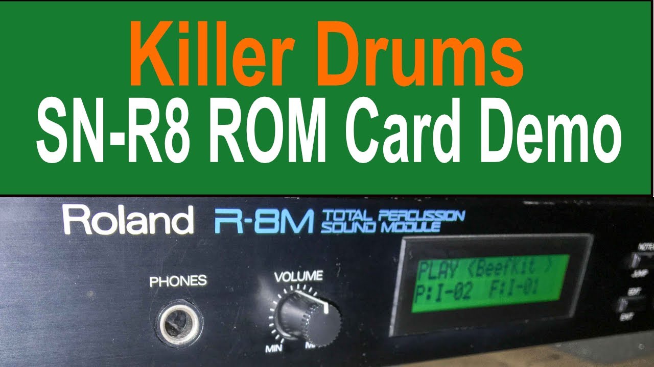Demo | Roland R-8M & every SN-R8 ROM card across ONE pattern - YouTube