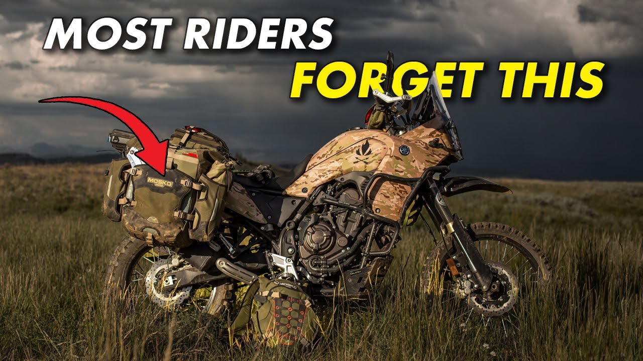 How to Pack a Motorcycle for Camping (Food + Gear) - YouTube