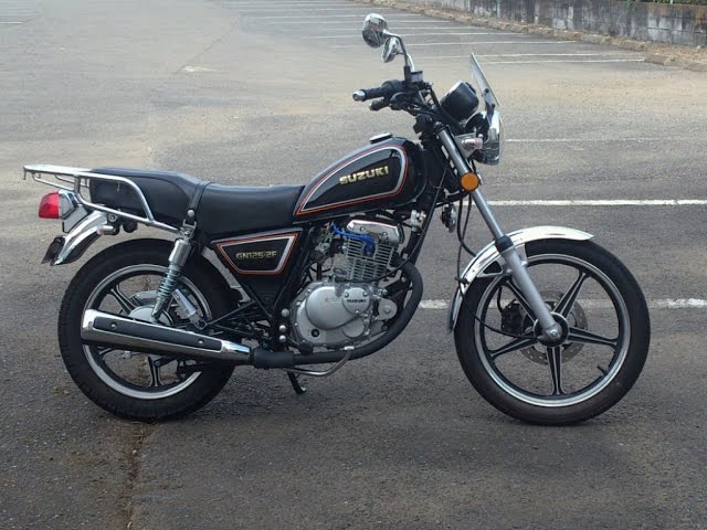 GN125 2F 純正マフラー加工 Genuine muffler processing - YouTube