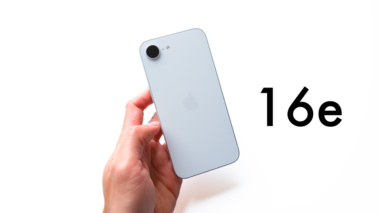 I bought the iPhone 16e. The first 