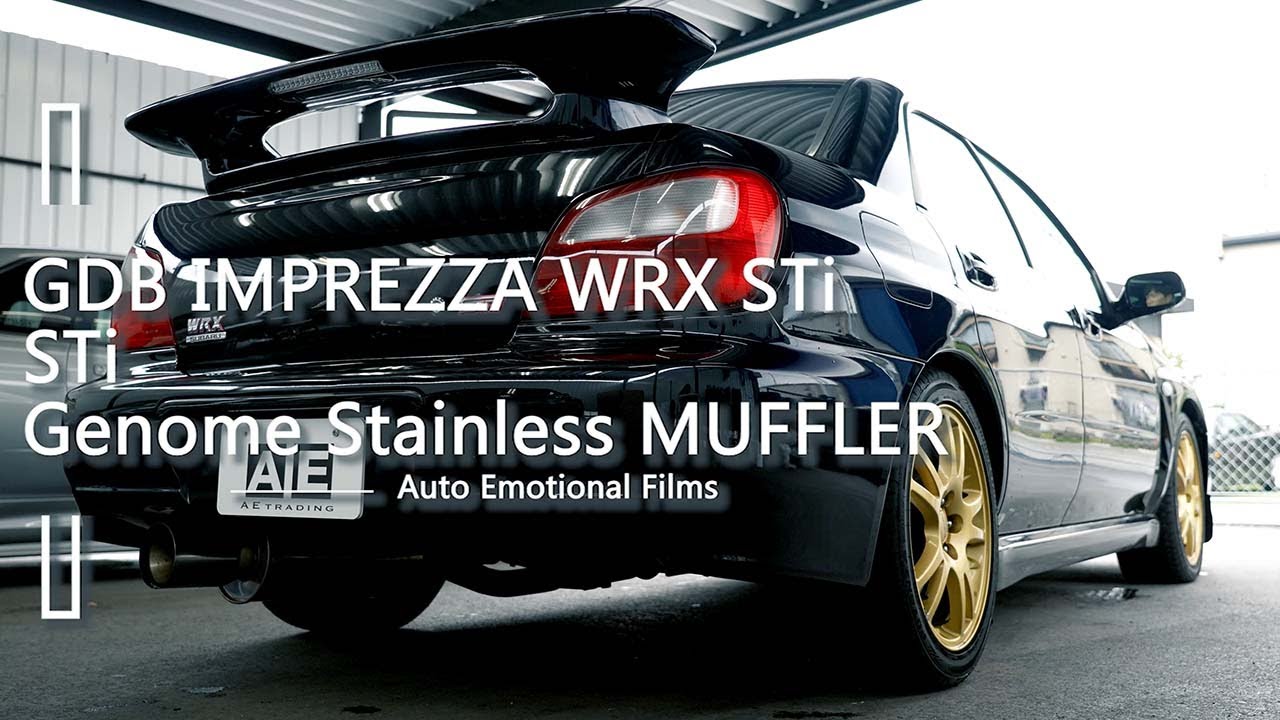 STI Genome Stainless Muffler] IMPREZA WRX STI | GDB EJ20 | Exhaust