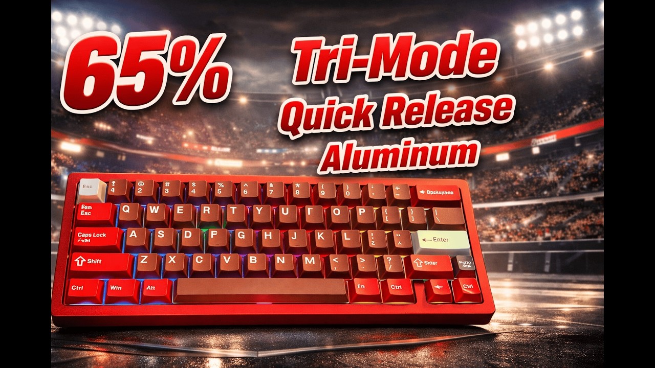 Best 65% Wireless Mechanical Keyboard? WOBKEY ZEN 65 Ultra Red