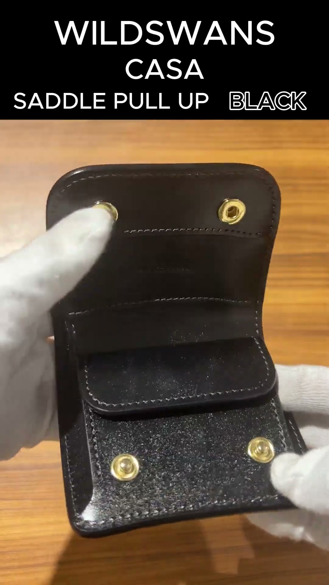 WILDSWANS CASA サドルプルアップ ミニ財布（ブラック） - YouTube