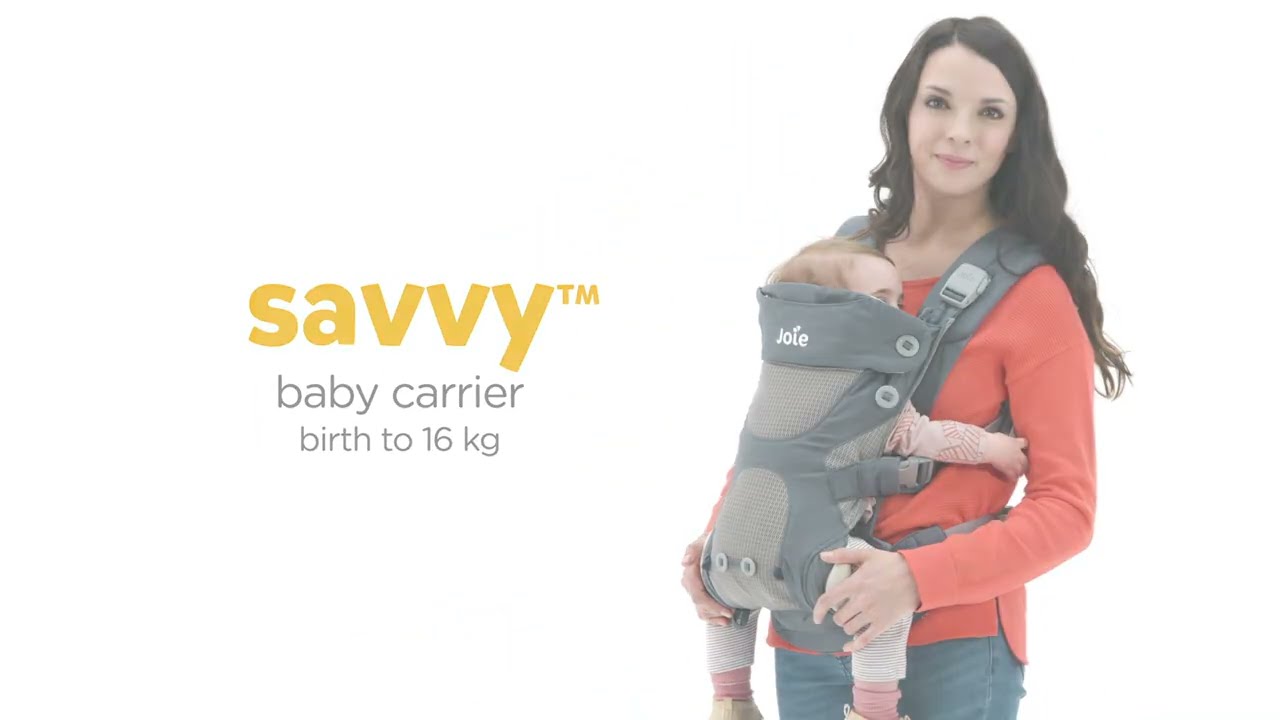 Joie Savvy™ | 4 in 1 Body Carrier for Newborns & Toddlers - YouTube