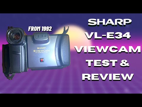 Review] Sharp VL-E34U VIEWCAM From 1992 - YouTube