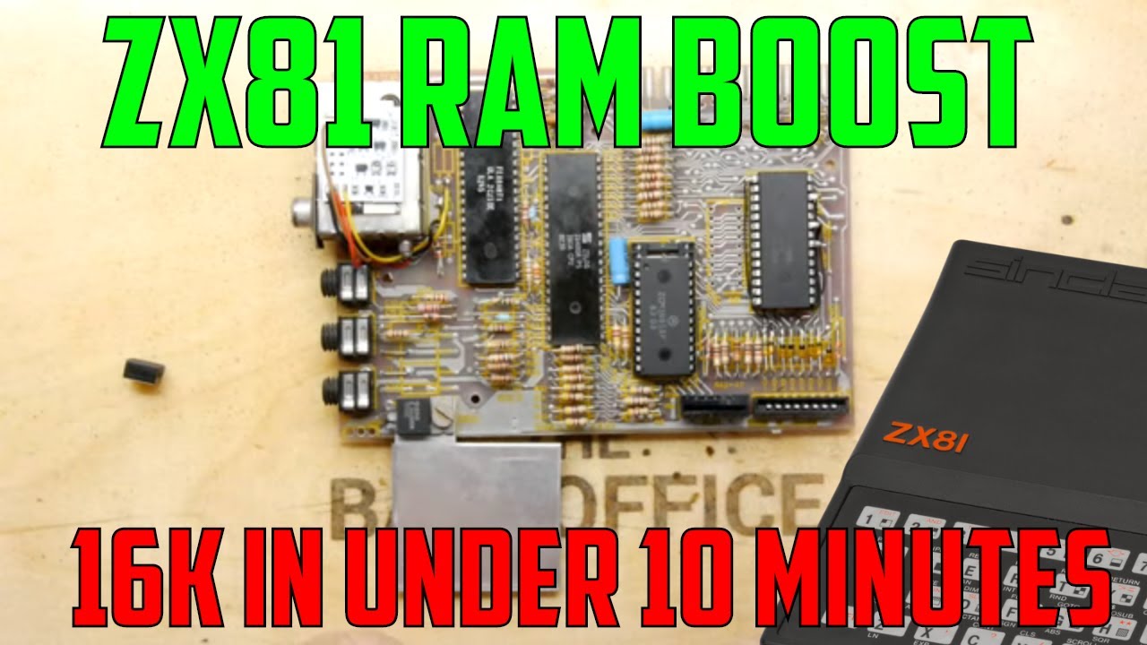 How to install a ZX81 16K Ram expansion - 10 minute mod! - YouTube