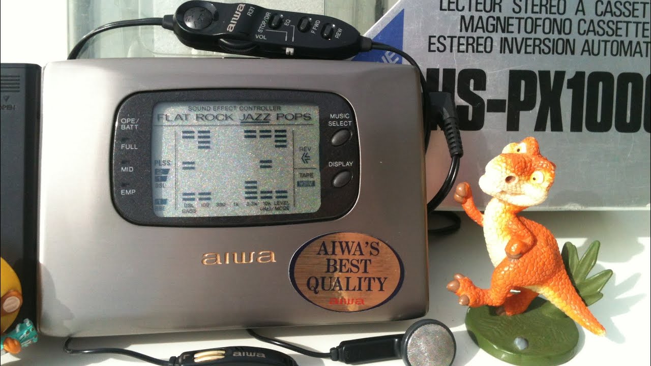 Aiwa HS-PX1000 Cassette Player The King Walkman Titanium body