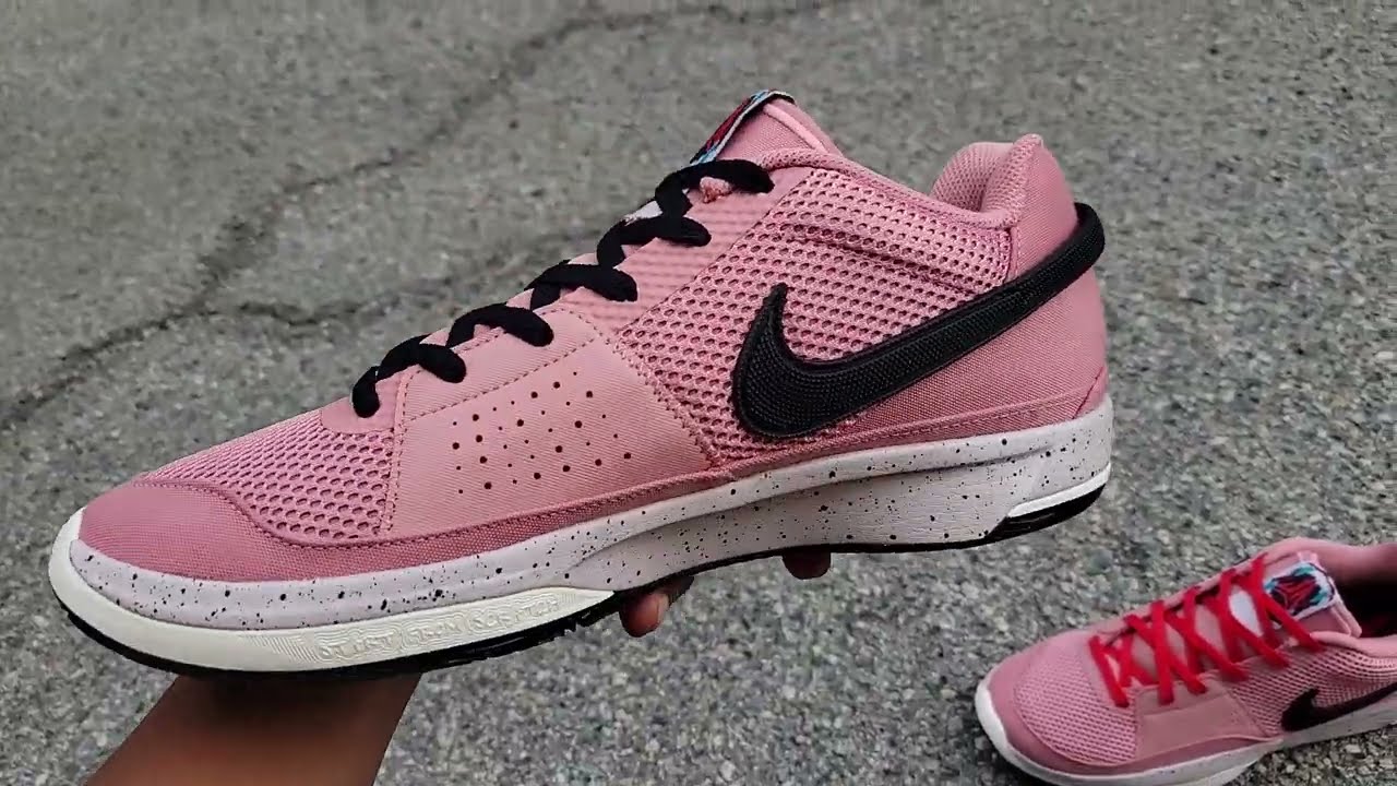 Nike Ja 1 Red Stardust Lace Swap - YouTube