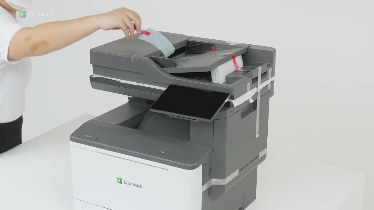 Lexmark CX532adwe and CX635adwe - After unboxing, setting up the