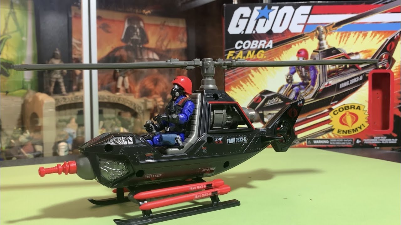 Cobra FANG GI Joe Retro Helicopter RAH Action Vehicle from Hasbro