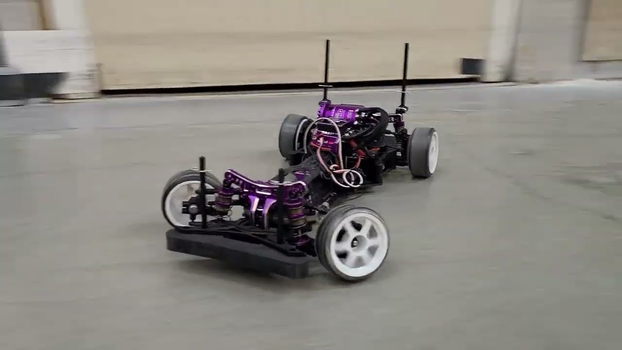 Yokomo YD-2 ZX Purple Shakedown Gimbal - YouTube