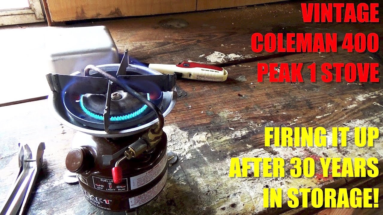 Lighting Vintage Coleman Peak 1 400 Series Stove for First Time in