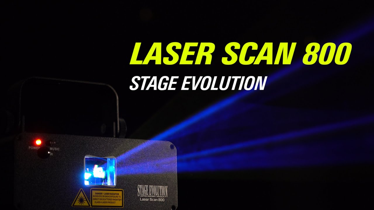 LASER SCAN 800 レーザー 照明 / STAGE EVOLUTION - YouTube