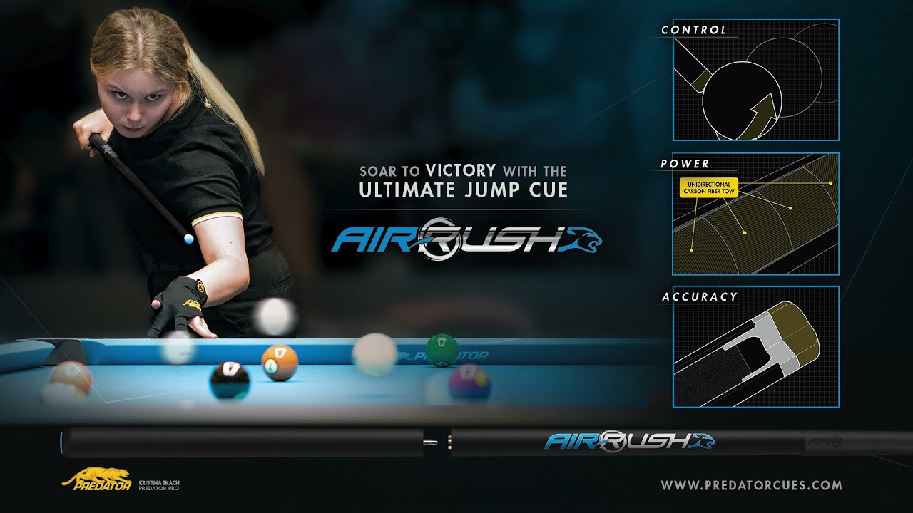 ジャンプキュー プレデター AIR RUSH RED ノーラップ | ビリヤードの