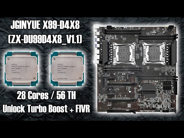 Monster build on the JGINYUE X99-D4X8 (ZX-DU99D4X8_V1.1) 🔥 Super