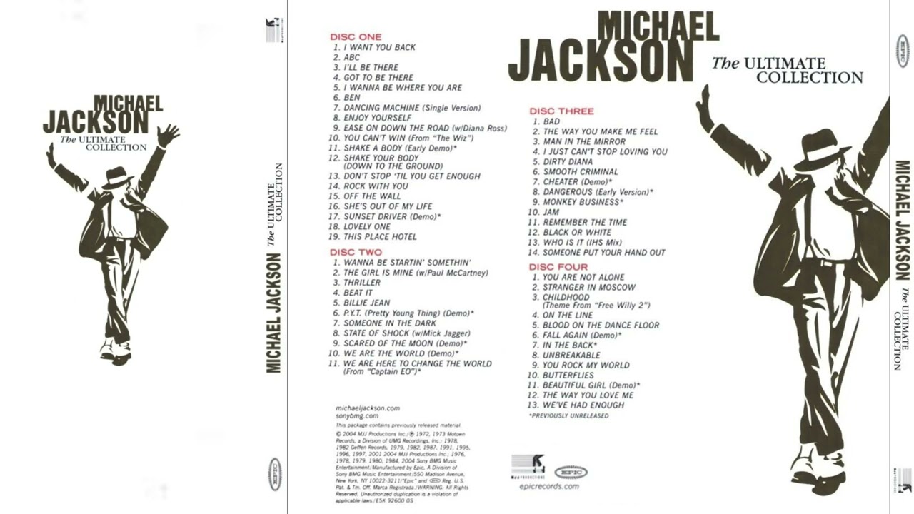 Michael Jackson - THE ULTIMATE COLLECTION - (Full Album) - YouTube