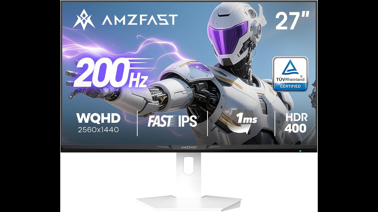 Review: Amzfast 27” 1440P 200Hz Gaming Monitor – 2K QHD Fast IPS