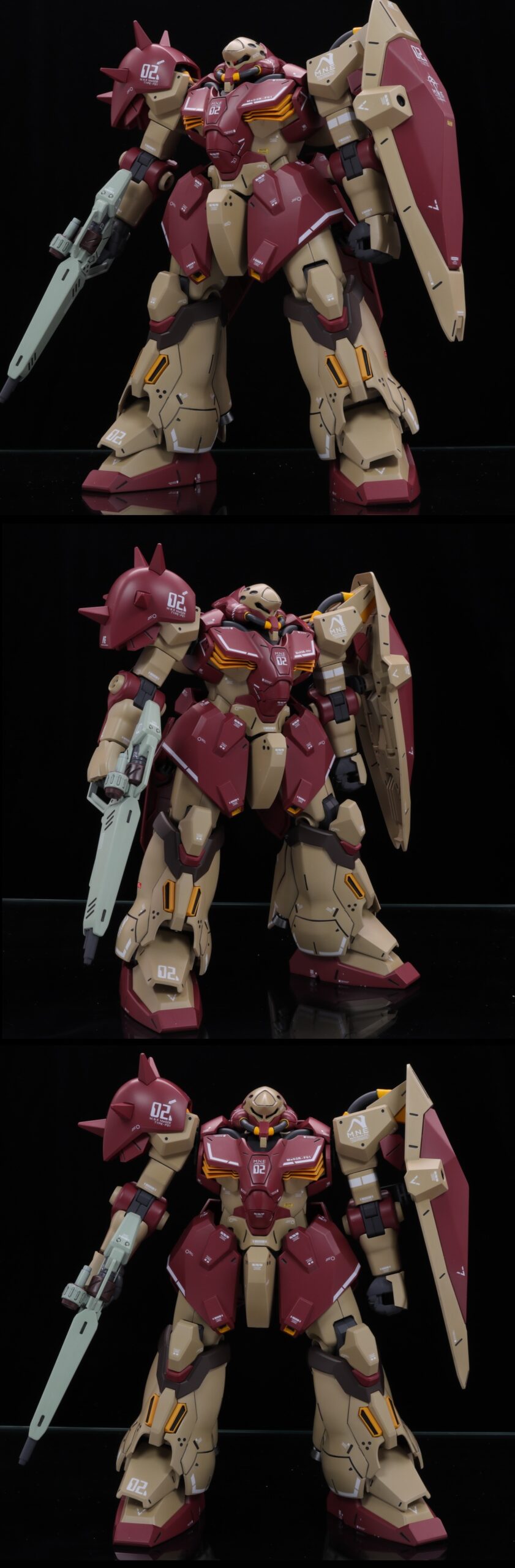 HGUC 1/144 メッサーF01型 閃光のハサウェイ HG 改修全塗装済み完成品