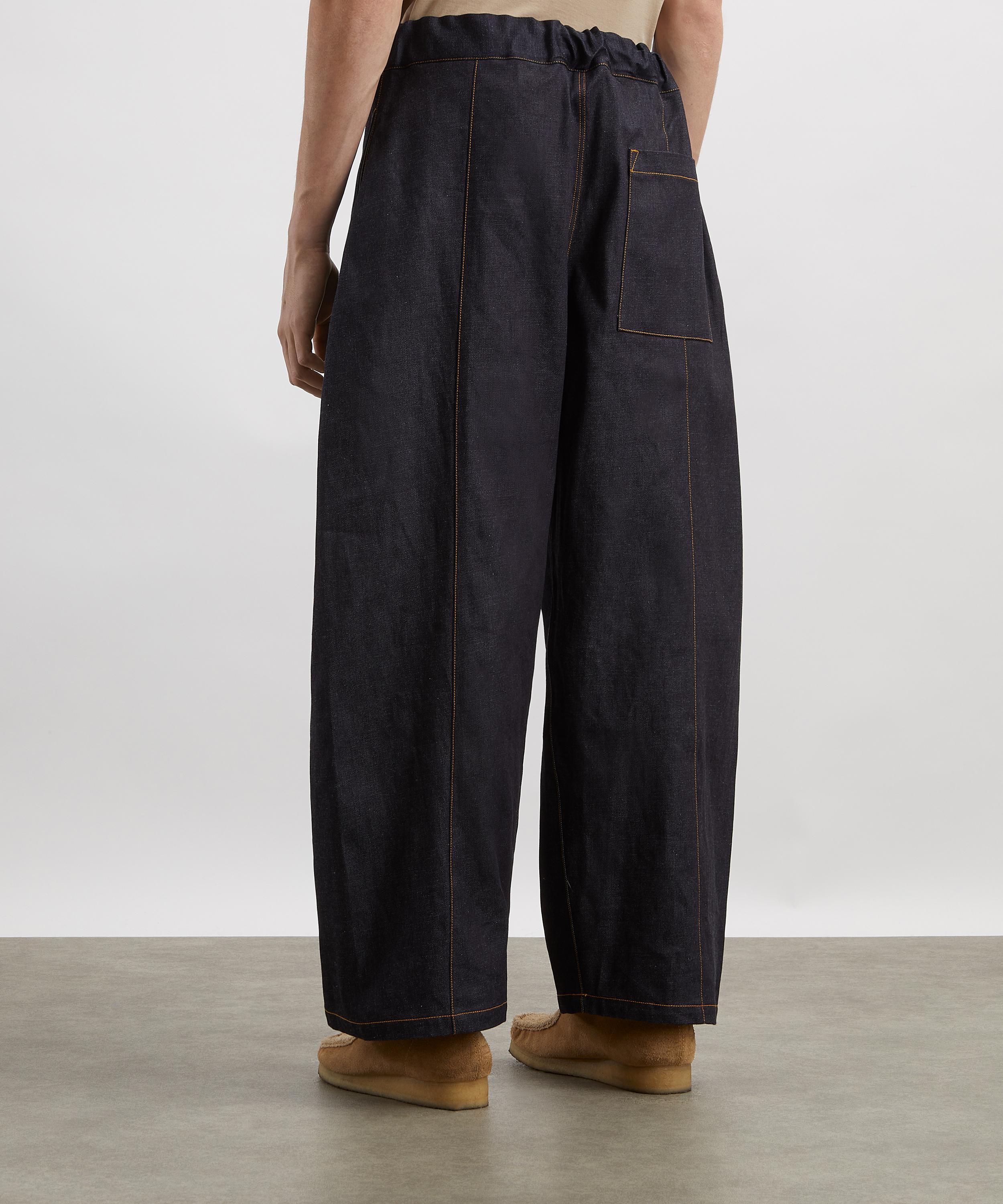 SAGE NATION Box Pleat Denim Trousers | Liberty