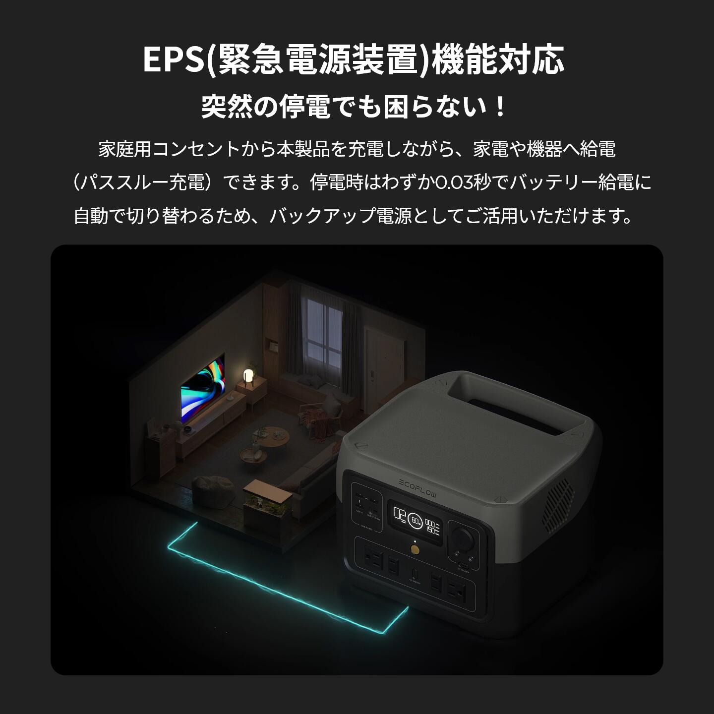 EcoFlow RIVER 2 Max 512Wh ポータブル電源 / IDA Online