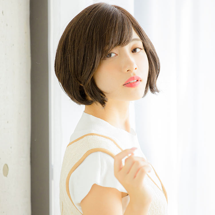 天使のモルンショート人毛MIX フルウィッグ ショート｜リネアストリア