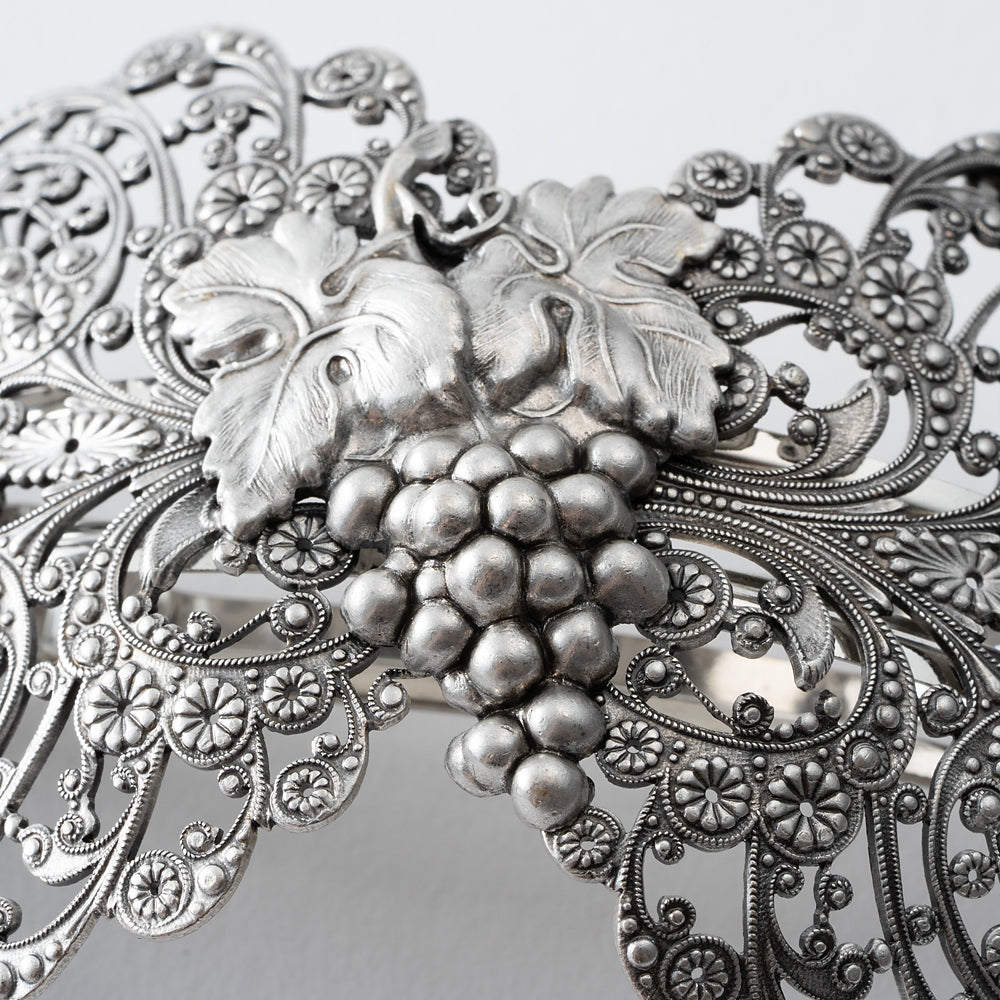 バレッタ レースメタル グレープ シルバー/ブラック 135309 | 主役に