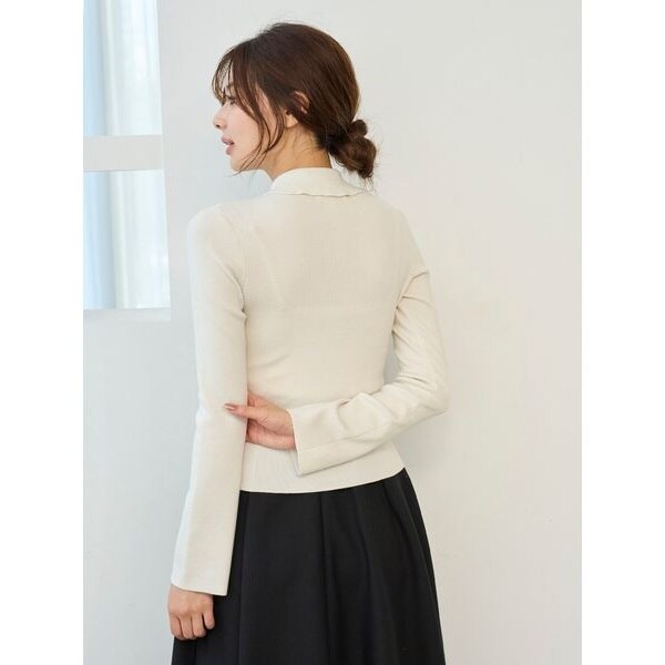 Sustainableレイヤードラッフルニットプルオーバー | スナイデル