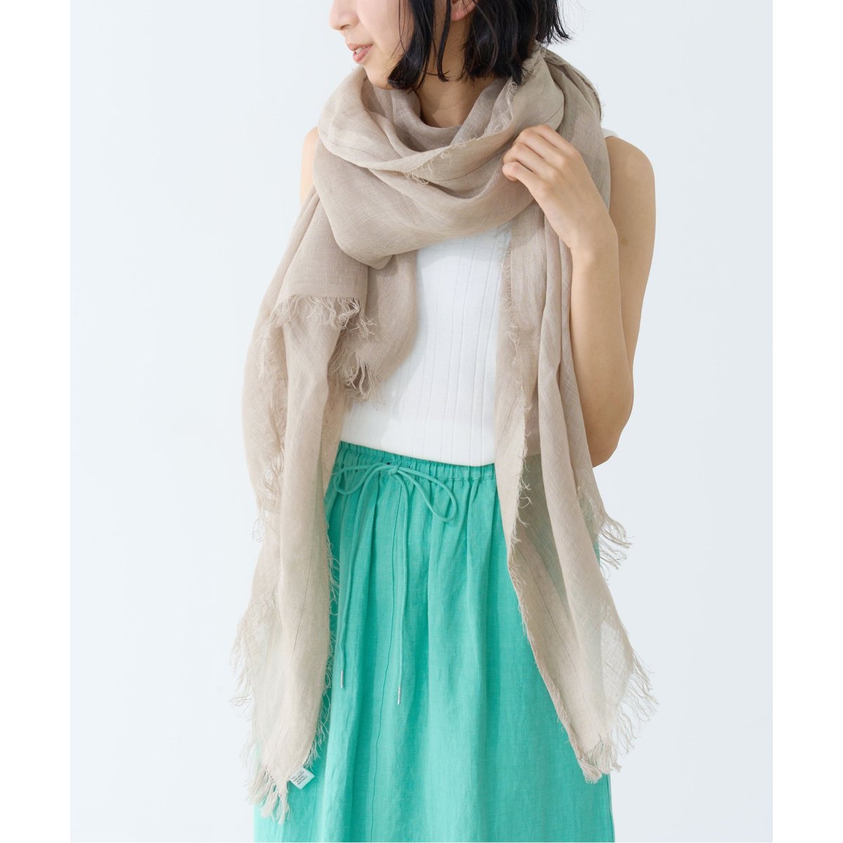 NIMNIMDUAI/ニムニムデュアイ】LINEN GAUZE PEN リネンガーゼ ストール