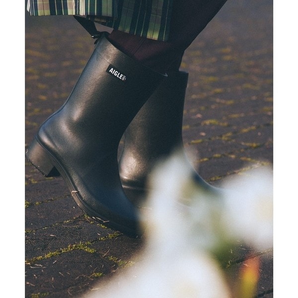 防水 撥水 ミリカ ボッティロン ヒール付き ラバーブーツ | エーグル