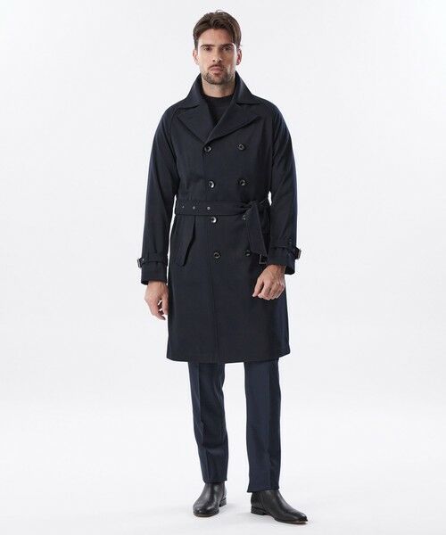 セール】 ダブルブレストウールミックスコート （その他アウター