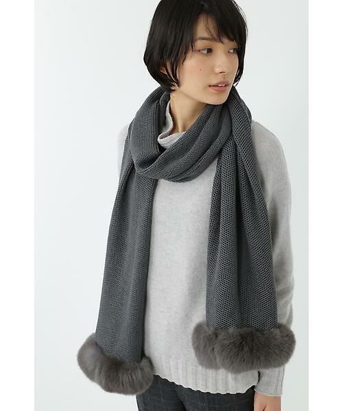 セール】 LEA CLEMENT ファーマフラー （マフラー・ショール・スヌード