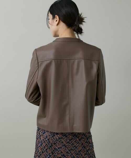 ラムレザー ジップアップブルゾン （レザーブルゾン・ジャケット